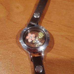Origami Owl Bracelet with 3 charms